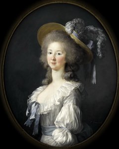 Portret van Marie Louise van Savoye 1749-1792, Prinses van Lamballe door Elisabeth Louise Vigee Lebrun