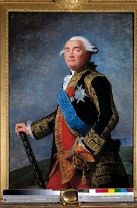 Portret van Philippe Henri, Markies de Segur (1724-1801) maarschalk van Frankrijk Minister Schilderij door Marie Elisabeth Louise Vigee Le brun (of Vigee-Lebrun of Vigee Lebrun) (1755-1842). 1789 door Elisabeth Louise Vigee Lebrun