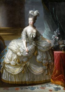 Portret van koningin Marie Antoinette van Frankrijk 1755-1793 door Elisabeth Louise Vigee Lebrun