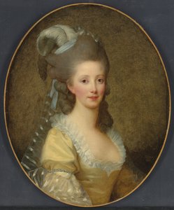 Portret van een vrouw door Elisabeth Louise Vigee Lebrun