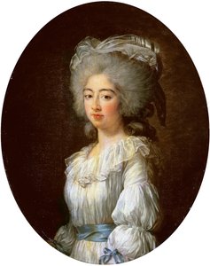 Portret van Louise Marie Josephine, Gravin van Provence, later Koningin van Frankrijk door Elisabeth Louise Vigee Lebrun