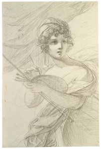 Zelfportret, ca. 1800 door Elisabeth Louise Vigee Lebrun