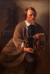 De Beeldhouwer Jens Adolf Jerichau, de Echtgenoot van de Kunstenaar, 1846