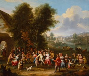 Een dorpskermis door Elisabeth Seldron