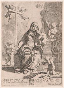 Madonna van Smarten met symbolen van de Passie