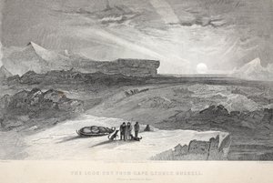 Uitzicht vanaf Kaap George Russell, illustratie uit 