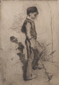 Jongen met een stok, 1881-83
