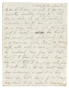 Autografe brief aan John Ruskin, Casa Giudi, Florence, 3 juni 1859