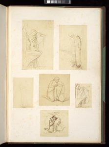 Ontwerpen en Schetsen van Elisabeth Eleanor Siddal Rossetti door Elizabeth Eleanor (1834-62) Siddal