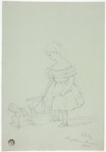 Meisje met Speelgoedpaard bij Langham House