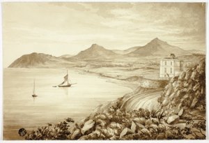 Val van Shanganagh, Dún Laoghaire, met boten