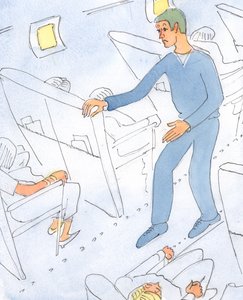 Een persoon die altijd bezorgd is over zijn zielstoestand en over de kans om naar de hemel te gaan, is als een man op vakantie die door het vliegtuig rent, bezorgd over het weer door Elizabeth Wang