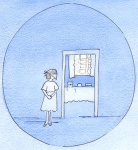 Zoals een liefhebbende vader de vreugde van zijn kind vergroot, voor een feest, door haar te vragen te wachten, geblinddoekt, terwijl de voorbereidingen worden getroffen, zo kan God de vreugden die voor ons liggen verbergen, voor ons eigen bestwil door Elizabeth Wang