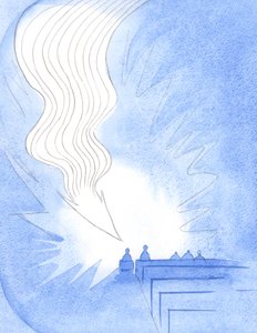 Bij de Heilige Communie daalde een grote vlam, als een pijl, neer. Christus was aangekomen in de kracht van zijn Geest, het leven van de Vader, in zijn eigen liefde door Elizabeth Wang
