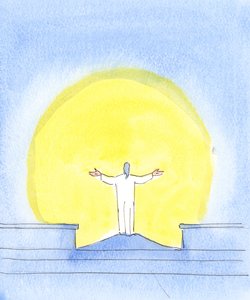 Bij elke viering van het Heilig Offer van de Mis is Christus Echt Aanwezig, biddend voor zondaars, kijkend naar de Vader, net zoals Christus eens bad vanaf het Kruis