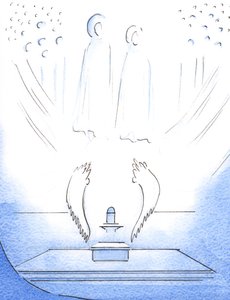 Door voorstellingen, in onze heiligdommen, van hemelse realiteiten, vinden mensen het gemakkelijker om te bidden: harten en geesten worden naar God verheven