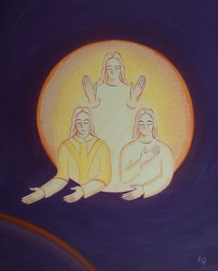 Christus vraagt hoeveel van ons hier op aarde werkelijk van de Personen van de Heilige Drie-eenheid houden door Elizabeth Wang