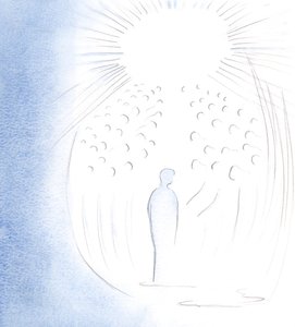 Christus kwam in glorie naar mijn ziel, met de dierbare heiligen die in Zijn Aanwezigheid leven door Elizabeth Wang
