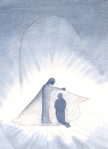 Christus liet me de gouden mantel zien die ik nu draag, door Zijn vrijgevigheid
