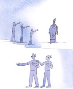 Christus ziet dat veel mensen vragen: "Wat kan de Kerk voor ons doen?" De Heer zou liever horen dat ieder van ons zegt: "Hoe kan ik de Heer en Zijn Kerk liefhebben en dienen? Wat kan ik doen om te helpen?"