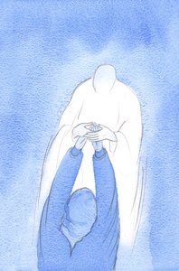 Christus nam mijn handen tijdens de Heilige Communie en zei: wees zelfverzekerd, wend je tot mij in alles, met elke vreugde, probleem of vraag
