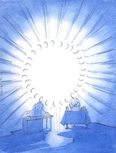 Christus verenigt zijn vrienden op aarde in de 