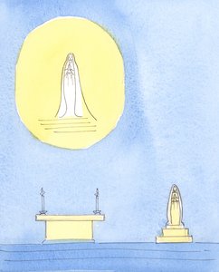 De Heilige Moeder Maria van Christus verdiende geëerd te worden door Elizabeth Wang