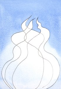 Elke Goddelijke Persoon, elke vlam, bezit dezelfde Goddelijke Natuur. Samen zijn ze één God, één Vuur door Elizabeth Wang