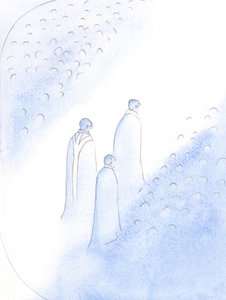 Trouwe priesters die de hemel binnengaan, ontvangen een geweldige begroeting en worden geëerd als 