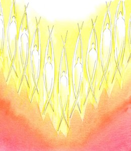 God schiep de Heilige Engelen door Elizabeth Wang