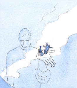God houdt alle dingen en alle mensen in bestaan, inclusief degenen die Zijn bestaan in twijfel trekken door Elizabeth Wang