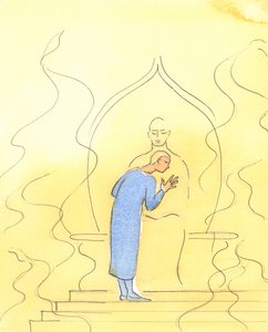 God de Vader kan ons in gebed optrekken, door Zijn vurige glorie, totdat we op het hart van de Vader leunen, in gezegende intimiteit, zoals een kind op de borst van haar vader die zeker is van gehoord te worden