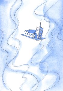 Gods heiligheid is zo groot dat het - in één keer - onze kerk vult, maar ook het hele gebouw in onzichtbaar licht en vuur houdt