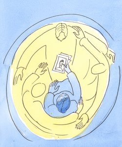 In de liefde van de Drie Goddelijke Personen kunnen we voor anderen bemiddelen