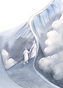 Ik zag een smalle richel, en Zijn Heilige Moeder kwam over om mij naar veiligheid te leiden door Elizabeth Wang