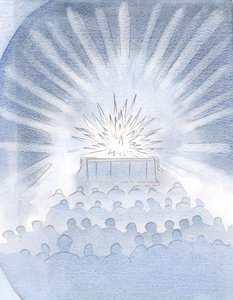 Ik zag het witte vuur van het offer op het altaar en de stralende glorie van het ware offer van Christus