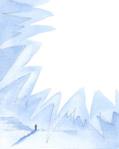 Het is mogelijk dat iemand zich verzet tegen Gods wensen, door onwetendheid en verward denken, en niet schuldig is, 2005 (aquarel op papier)