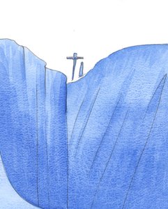 Het was alsof Christus en Onze Lieve Vrouw samen aan de rand van de wereld waren, terwijl Hij stierf om zondaars van de afgrond te redden door Elizabeth Wang