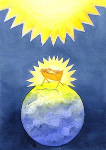 Jezus Christus is God-mens geworden; toch kwam Hij naar de aarde niet in macht, maar als een hulpeloze baby