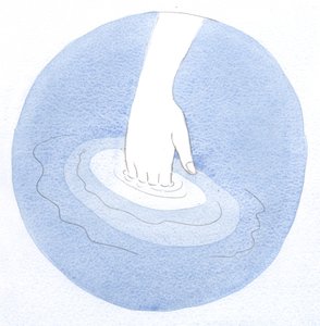 Net zoals een hand die in warm water wordt gedompeld nauwelijks de verandering voelt, ontvangt een ziel vol goddelijk leven Christus in vreedzame, eeuwige glorie door Elizabeth Wang