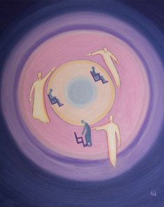 Het leven in Christus is als een voortdurend bewegend proces van liefdevolle leiding van de Drie Goddelijke Personen. Dit trekt gewillige zielen omhoog, naar grotere heiligheid door Elizabeth Wang
