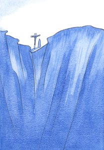 Onze Lieve Vrouw verdroeg verdriet en horror, terwijl ze haar zoon aan de rand van de afgrond zag, voordat ze uiteindelijk werd verheerlijkt als de Moeder van God door Elizabeth Wang