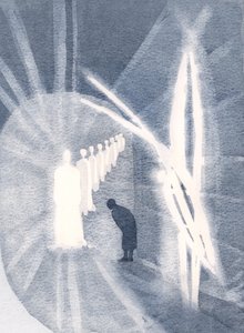 Soms is Christus aanwezig voor de ziel, in Zijn glorie, aanbeden door onze beschermengel. We hoeven alleen maar aanwezig te zijn en te aanbidden door Elizabeth Wang