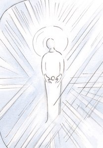 St. Anna ontving in haar schoot de Onbevlekte, als een hostie; de Maagd Maria, die de Moeder van God zou worden