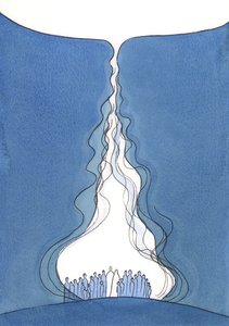De Grote Vlam van gebed. door Elizabeth Wang