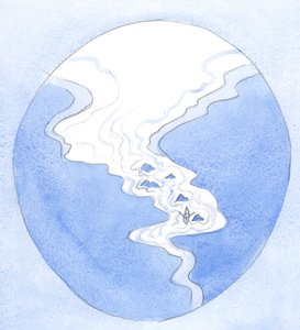 De ziel die zich volledig aan God geeft is als een klein bootje dat zonder gevaar rond de rotsen van verleiding draait