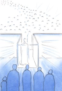 Het tabernakel is als een gang naar de Hemel waar we Christus en zijn heiligen kunnen ontmoeten en ons kunnen voorbereiden op de Hemel aan het einde van het leven door Elizabeth Wang