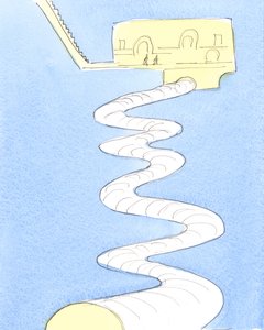 Degenen die gered zijn bij de dood, maar behoefte hebben aan zuivering, zijn als mensen die een lange weg ondergronds reizen naar een uitgestrekt, helder gebied, met operatiekamers en fysiotherapieafdelingen door Elizabeth Wang