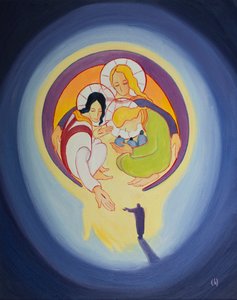 Door berouw en geloof in Christus laten we Hem ons trekken in het hart van de Heilige Drie-eenheid door Elizabeth Wang