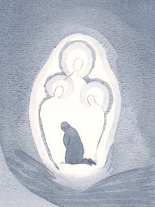 Wij houden van en aanbidden de Drie Goddelijke Personen binnen onze zielen, wanneer we in een staat van genade leven door Elizabeth Wang